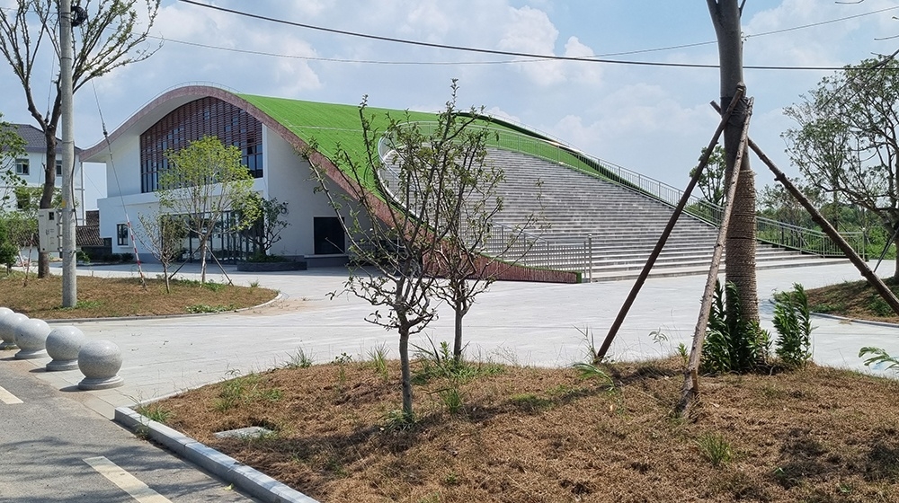 砂漿快干防水乳液-浙江平湖文旅生態園建筑房頂防水工程