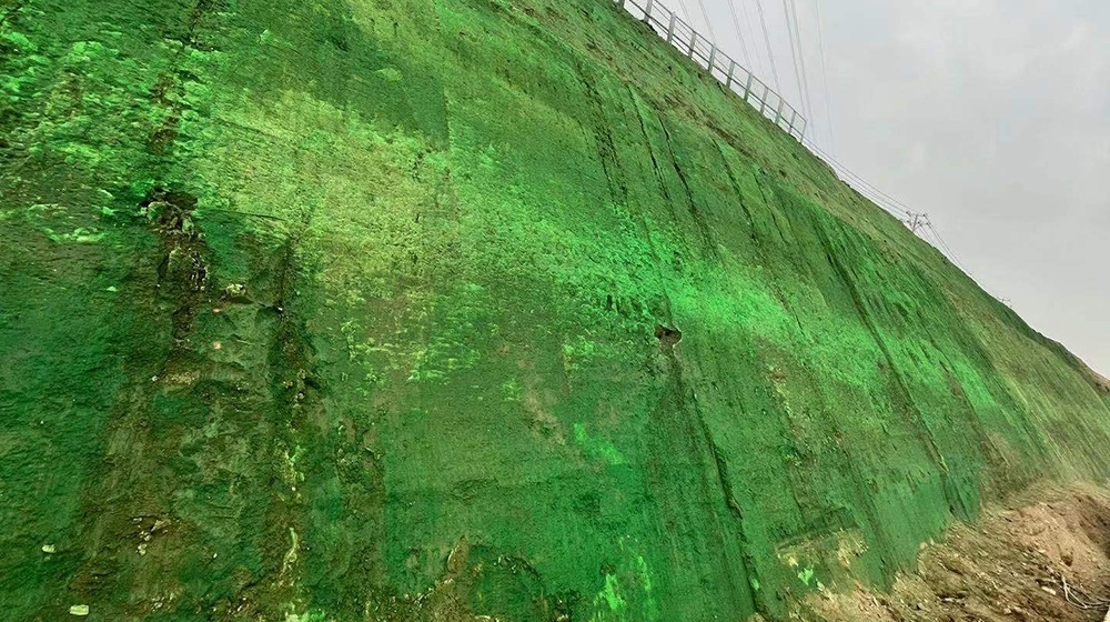 河北雄安新區建筑邊坡生態超疏水土抗沖保護