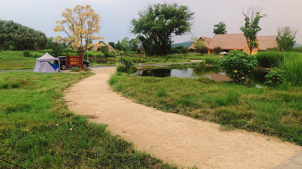 杭州良渚古城遺址公園生態超疏水步道